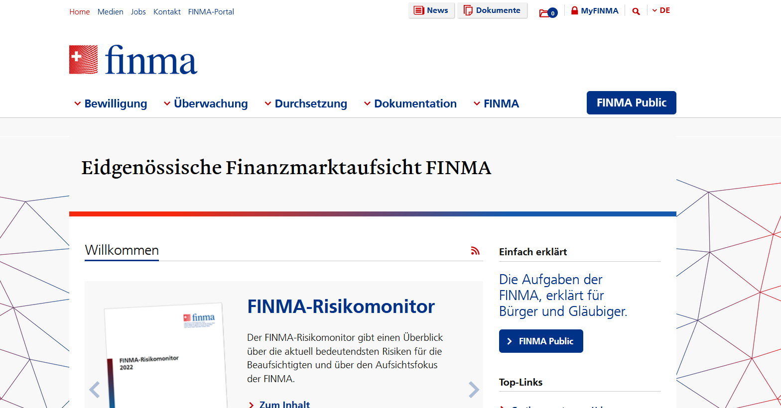 Website der FINMA