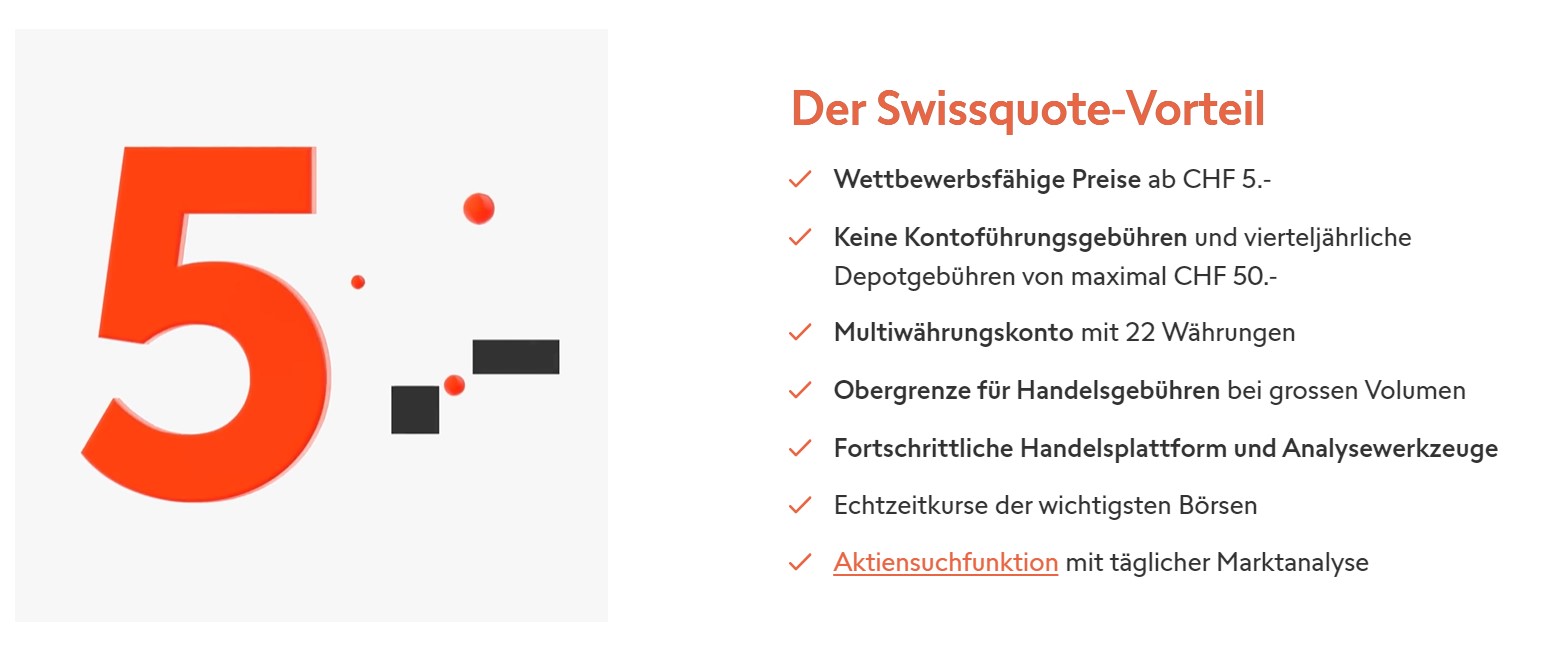 Aktienhandel bei swissquote 