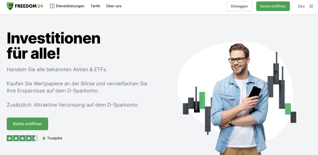 Aktien kaufen bei Freedom24 für Schweizer Kunden