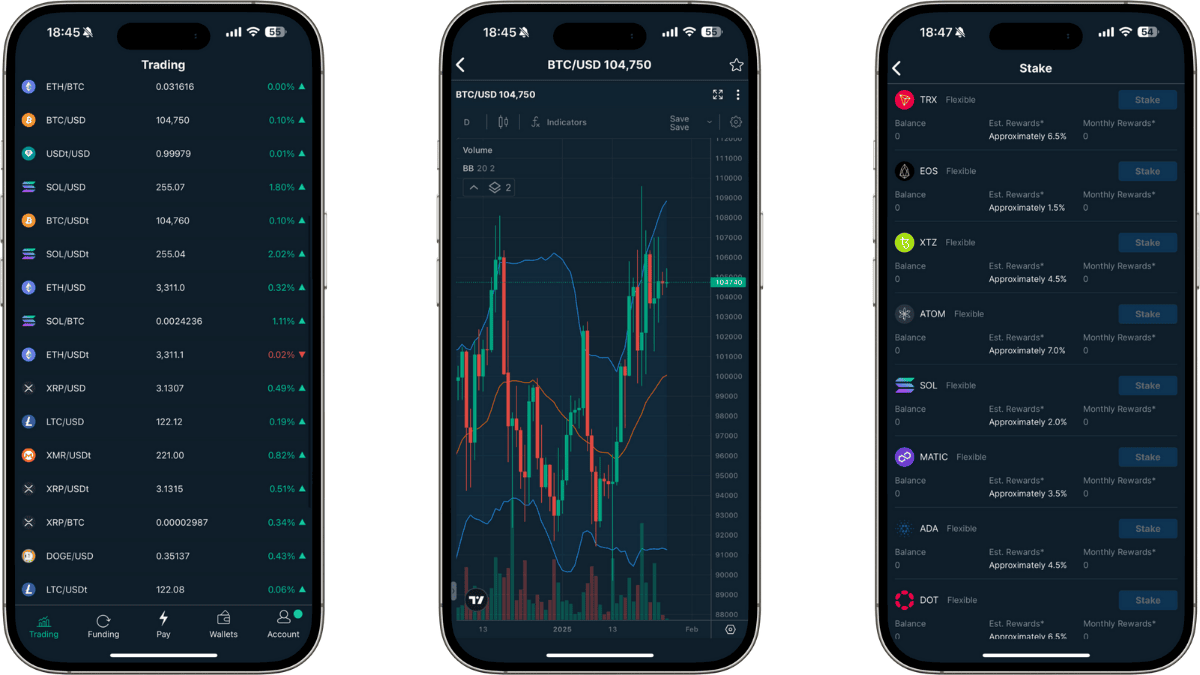 Bitfinex Krypto App