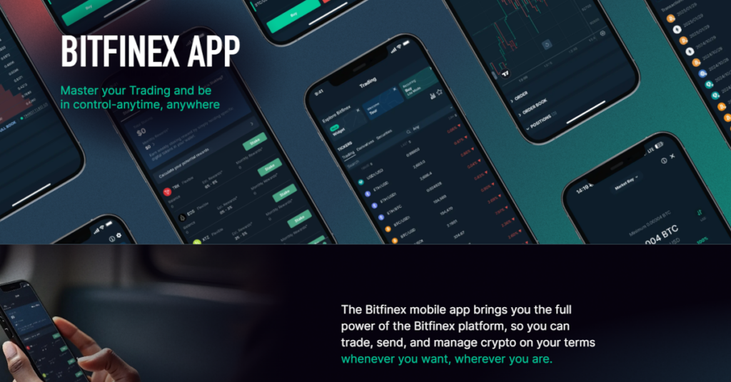 Infos zur Bitfinex Krypto App auf der offiziellen Website