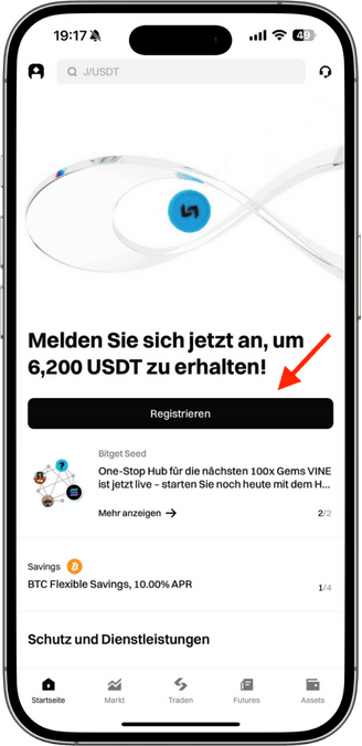 Bitget App Registrierung