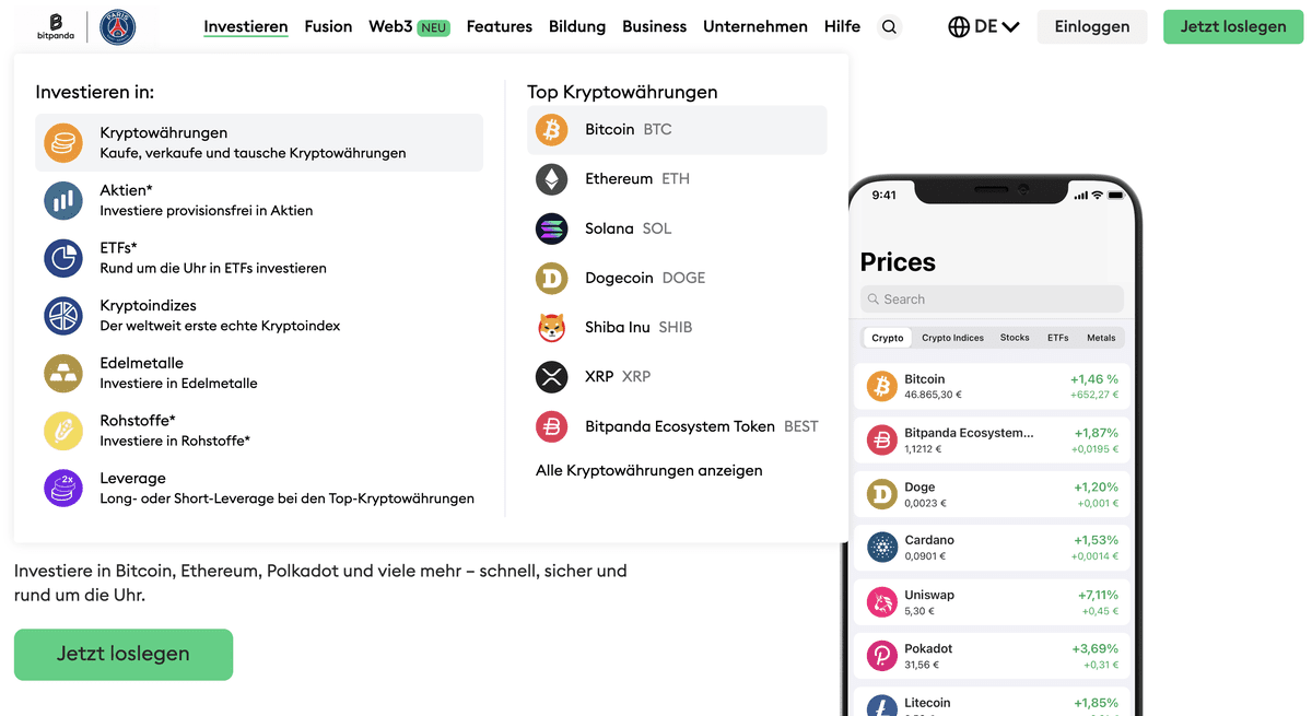 Bitpanda Krypto Broker