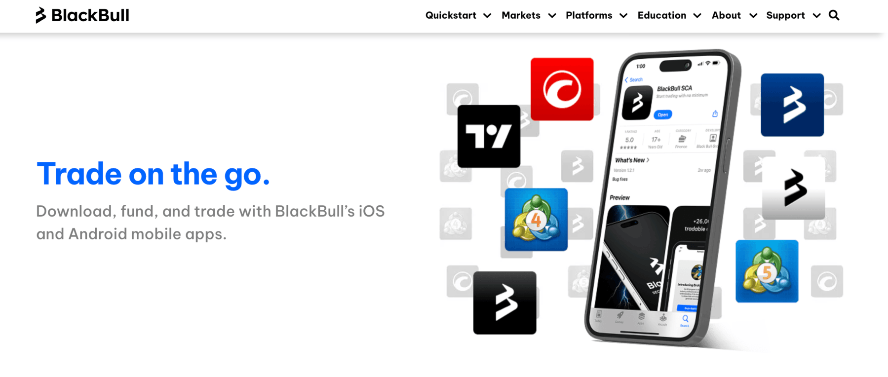 BlackBull Markets Trading App für Schweizer Trader