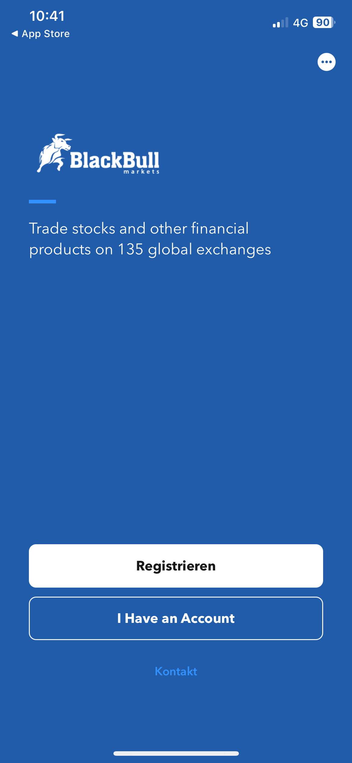 BlackBull Markets Trading App Login Page 