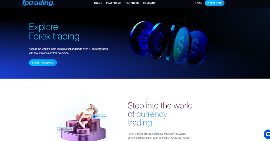 Infos zum Forex Trading auf der FP Trading Website