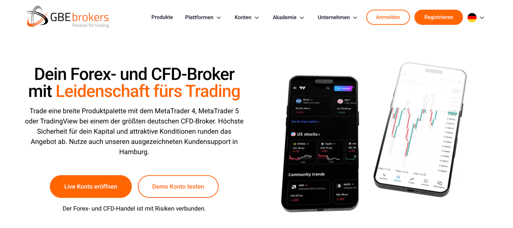 GBE Brokers Trading Broker in der Schweiz