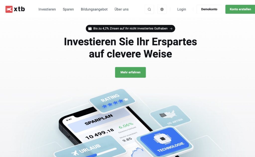 XTB ist ein hervorragender Schweizer Forex Broker 