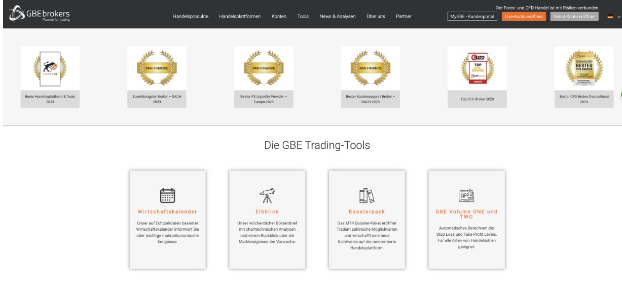 GBE Brokers gehört zu den besten Trading Plattformen der Schweiz 